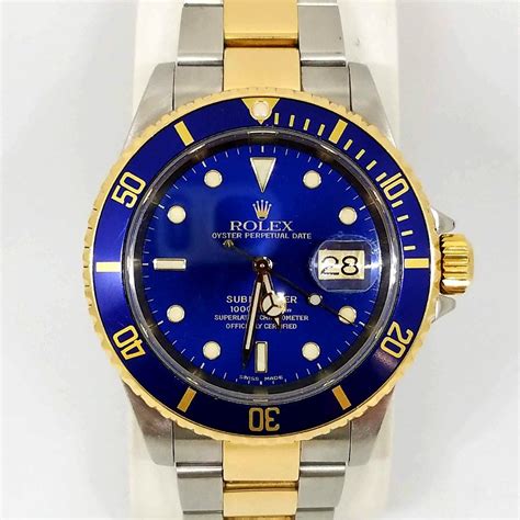 rolex blue submariner oyster watch|Rolex Submariner blue bezel price.